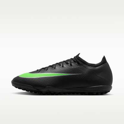 Nike Mercurial Vapor 17 Pro Low-Top-Fußballschuh für Turf – Schwarz/Schwarz/Illusion Green