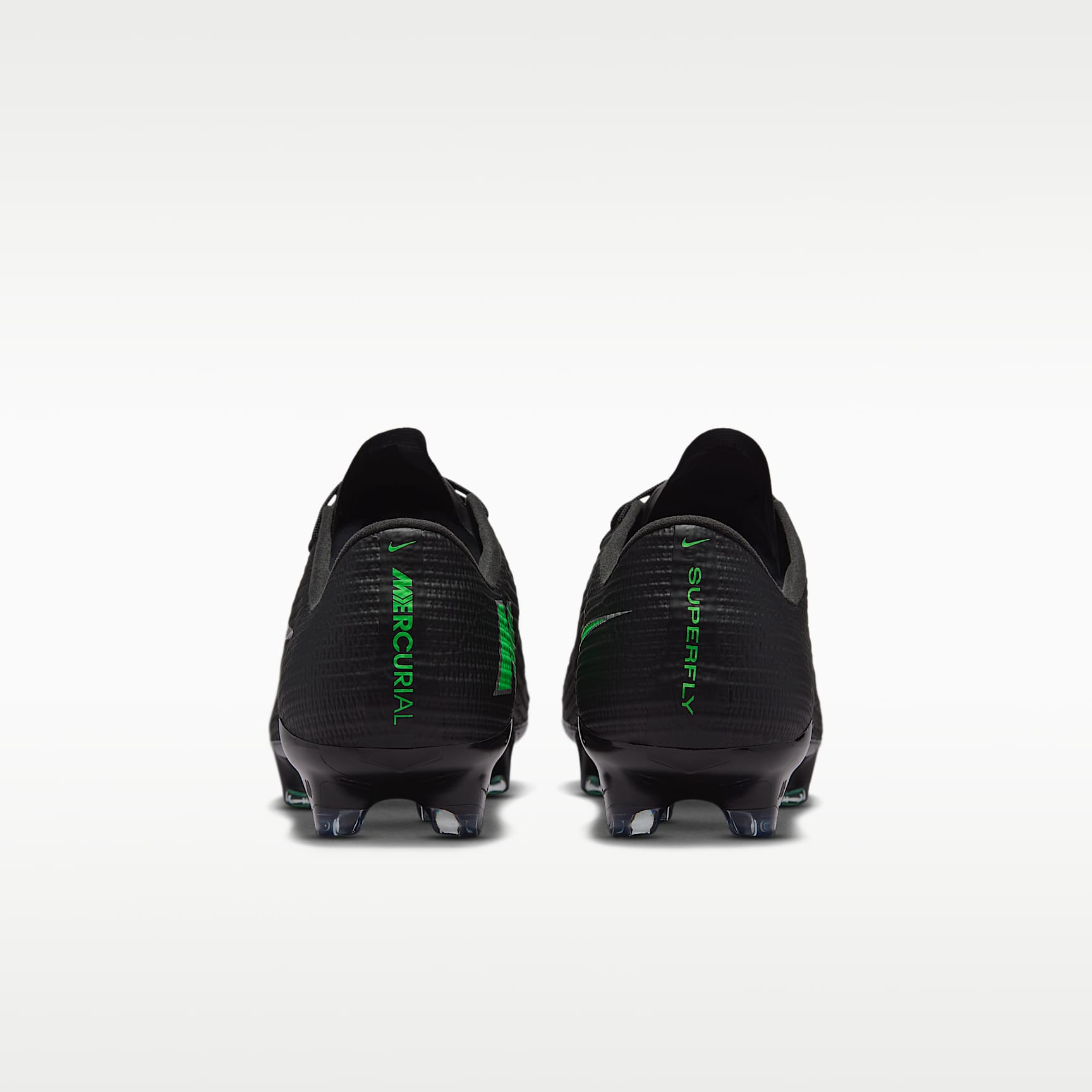 Nike Mercurial Superfly 11 Pro Low-Top-Fußballschuh für normalen Rasen – Schwarz/Schwarz/Illusion Green