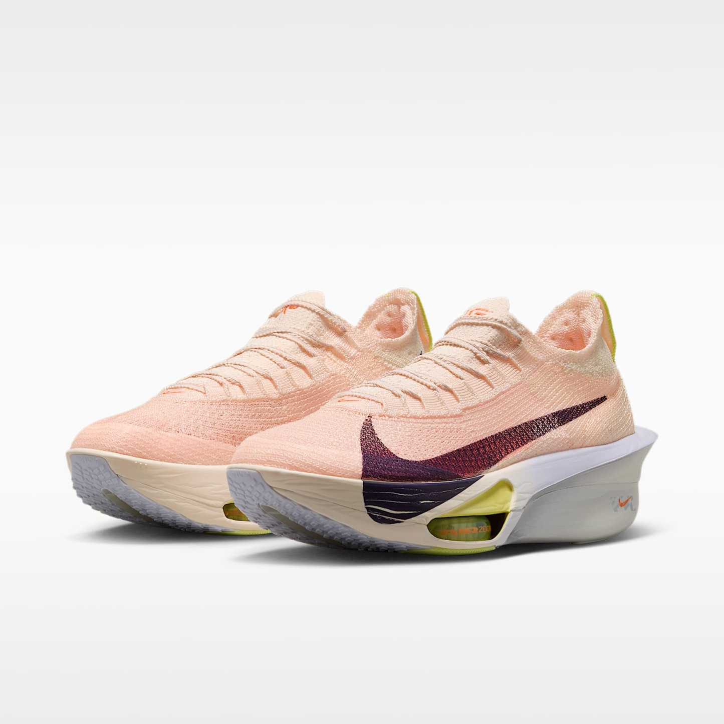 Nike Alphafly 3 Damen-Straßenlaufschuh für Wettkämpfe – Chalk/Hyper Crimson/Fennel/Purple Dynasty