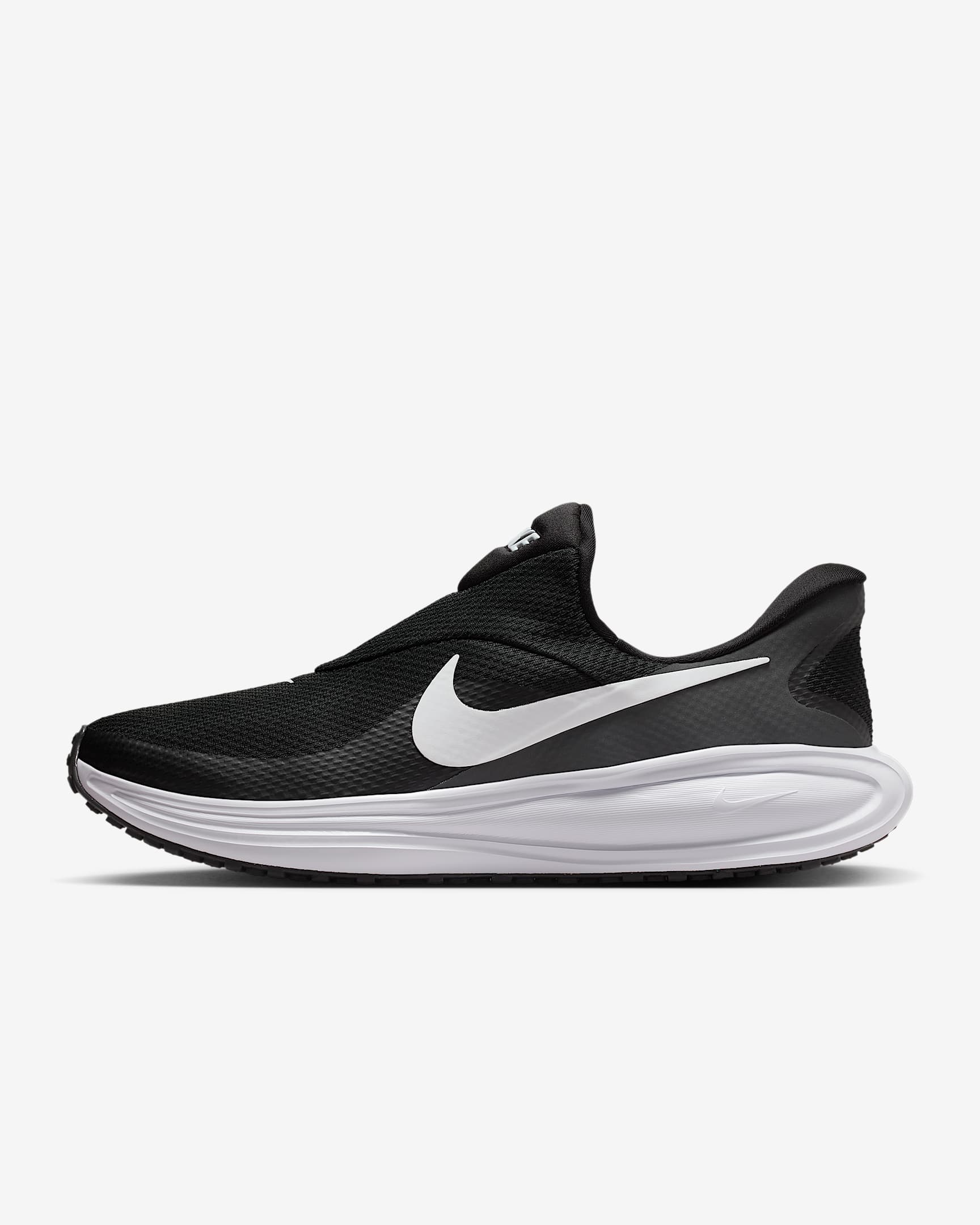 Nike Revolution 8 EasyOn Straßenlaufschuh (Herren) – Schwarz/Anthracite/Wolf Grey/Weiß