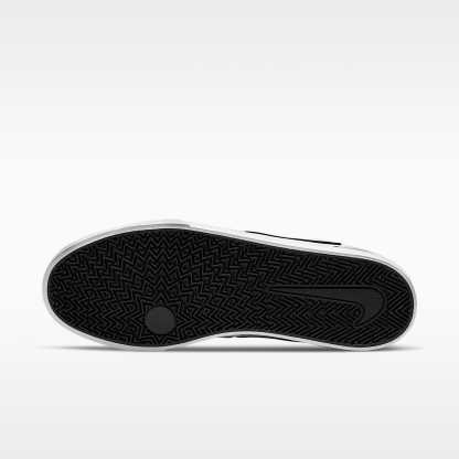 Nike SB Chron 2 Canvas Skateboardschuh – Weiß/Weiß/Schwarz