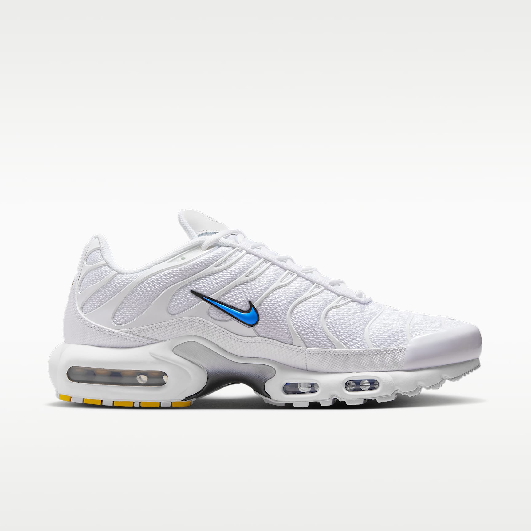 Nike Air Max Plus Schuh (Herren) – Weiß/Schwarz/Blue Crystal