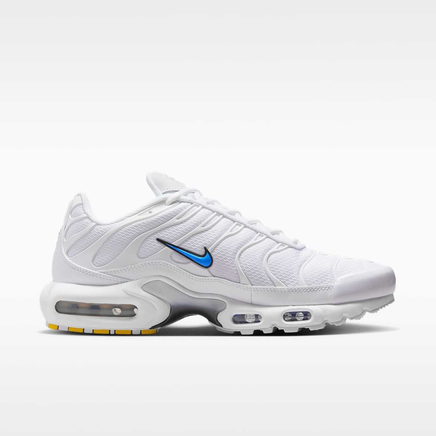 Nike Air Max Plus Schuh (Herren) – Weiß/Schwarz/Blue Crystal