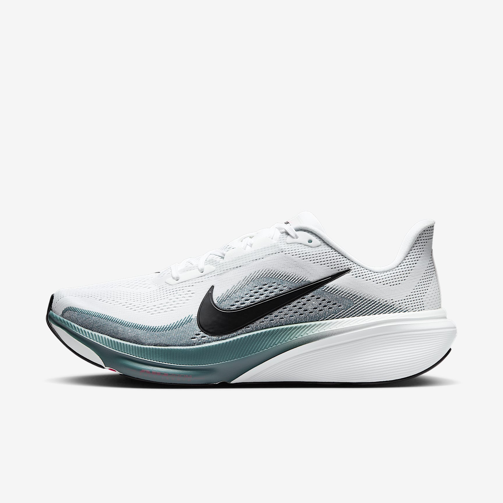 Nike Pegasus 42 Straßenlaufschuh (Herren) – Weiß/Mineral Slate/Hyper Pink/Schwarz