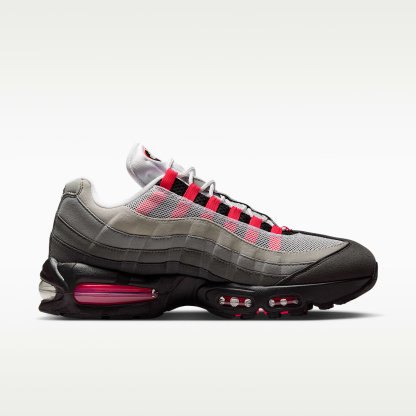 Nike Air Max 95 Big Bubble Schuh (Herren) – Schwarz/Medium Ash/Dark Pewter/Solar Red