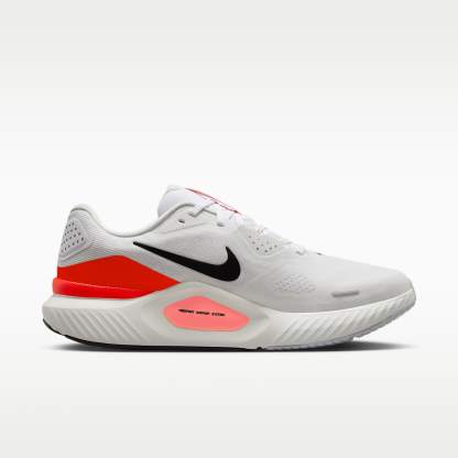 Nike Structure 26 Straßenlaufschuh (Herren) – Weiß/Bright Crimson/Photon Dust/Schwarz