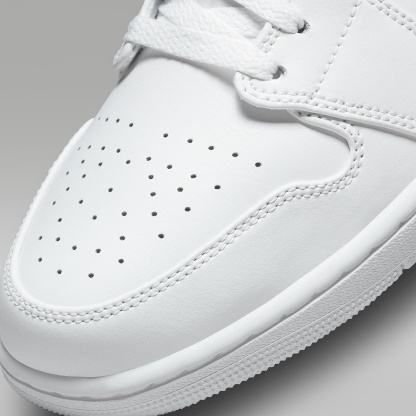Air Jordan 1 Low Herrenschuh – Weiß/Weiß/Weiß
