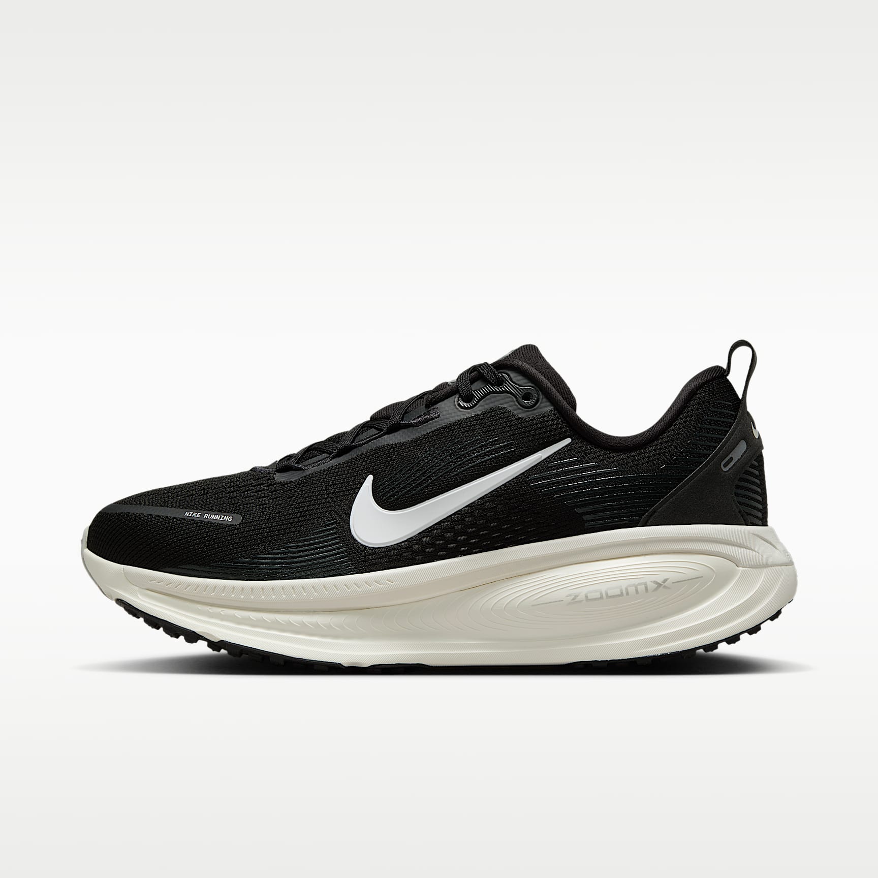 Nike Vomero 18 Straßenlaufschuh (Damen) – Schwarz/Coconut Milk/Light Iron Ore/Summit White
