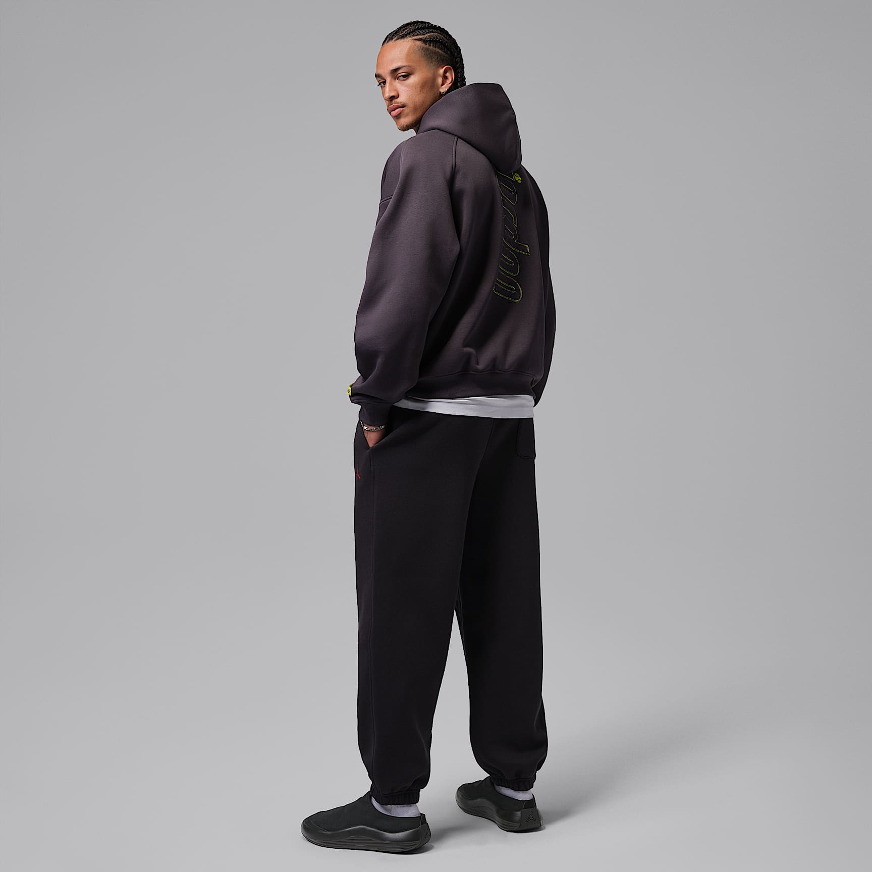 Jordan Future Mules (Herren) – Schwarz/Dark Smoke Grey