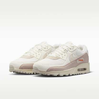 Nike Air Max 90 Premium Schuh (Herren) – Phantom/Cream II/Safety Orange/Light Orewood Brown