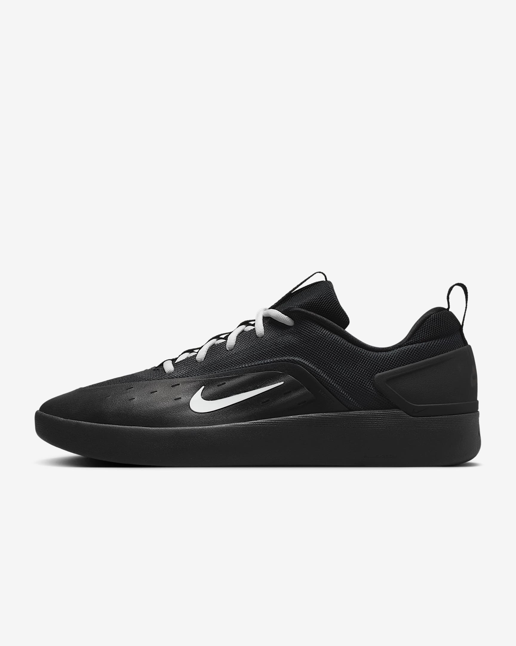 Nike SB Zoom Nyjah 4 Skateboardschuh – Schwarz/Schwarz/Weiß/Weiß