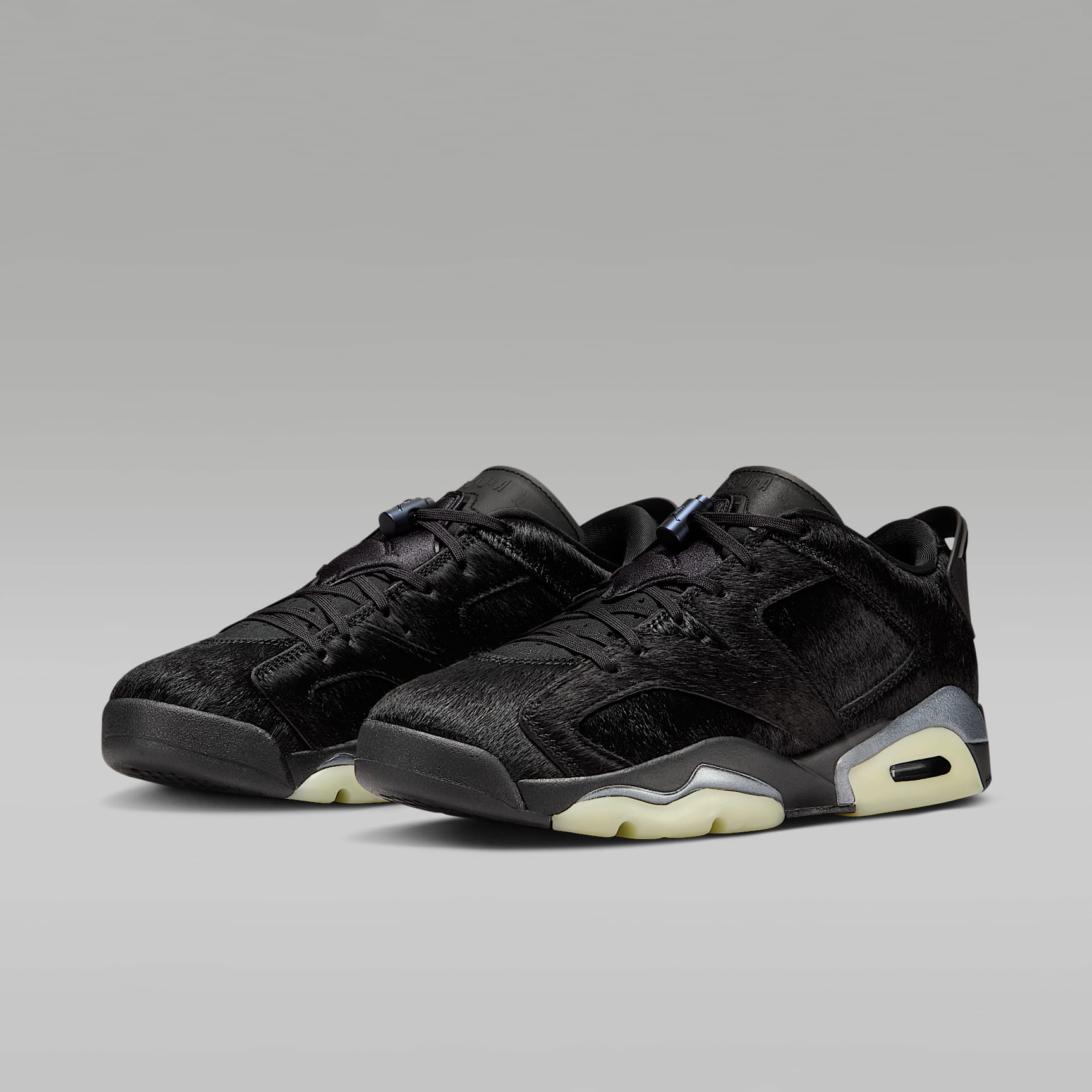 Air Jordan 6 Retro Low Schuh (Damen) – Schwarz/Schwarz/Schwarz