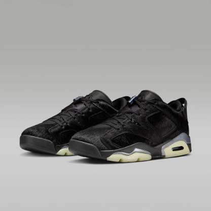 Air Jordan 6 Retro Low Schuh (Damen) – Schwarz/Schwarz/Schwarz