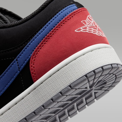Air Jordan 1 Low Herrenschuh – Schwarz/True Blue/Varsity Red/Summit White