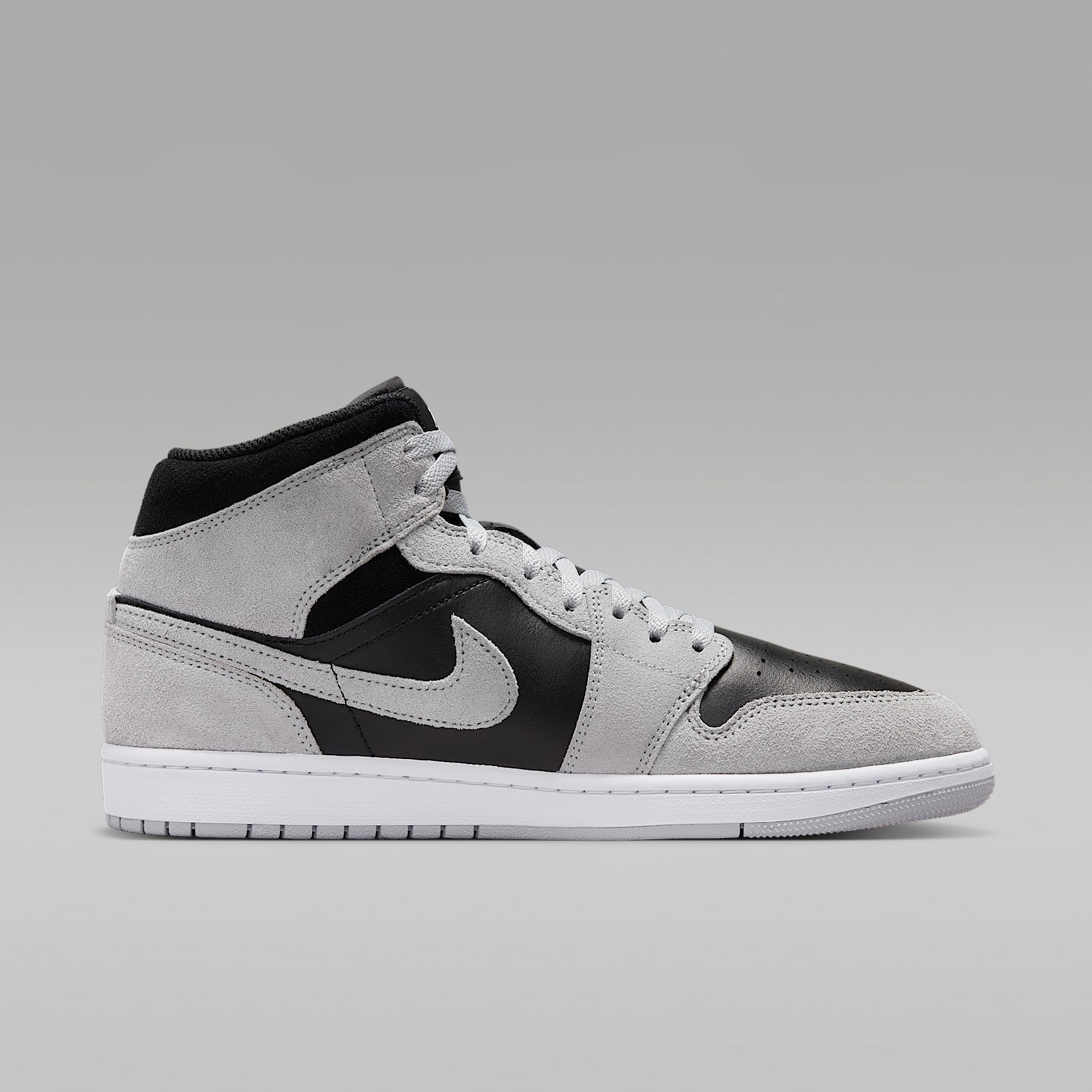 Air Jordan 1 Mid Herrenschuh – Light Smoke Grey/Schwarz/Weiß