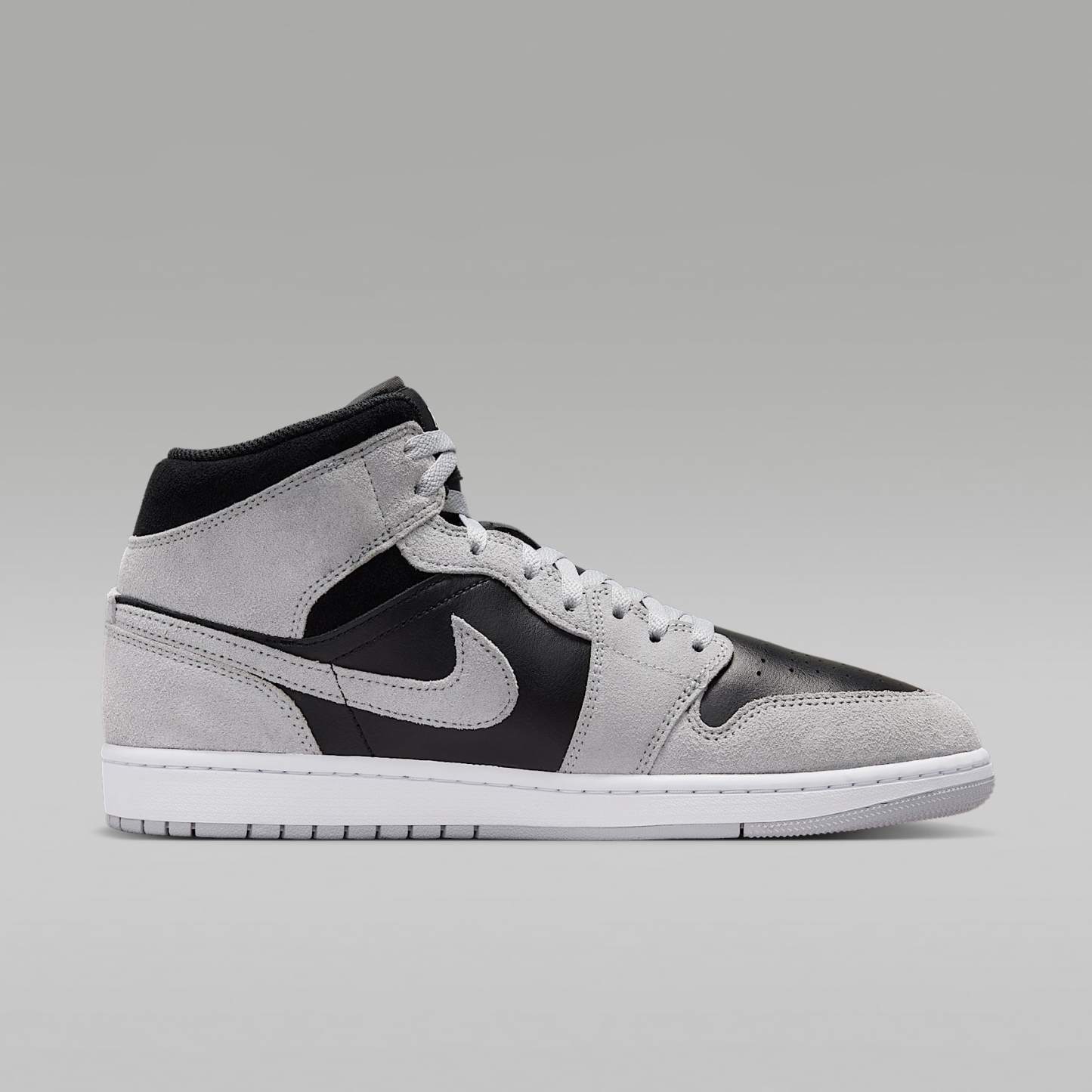 Air Jordan 1 Mid Herrenschuh – Light Smoke Grey/Schwarz/Weiß