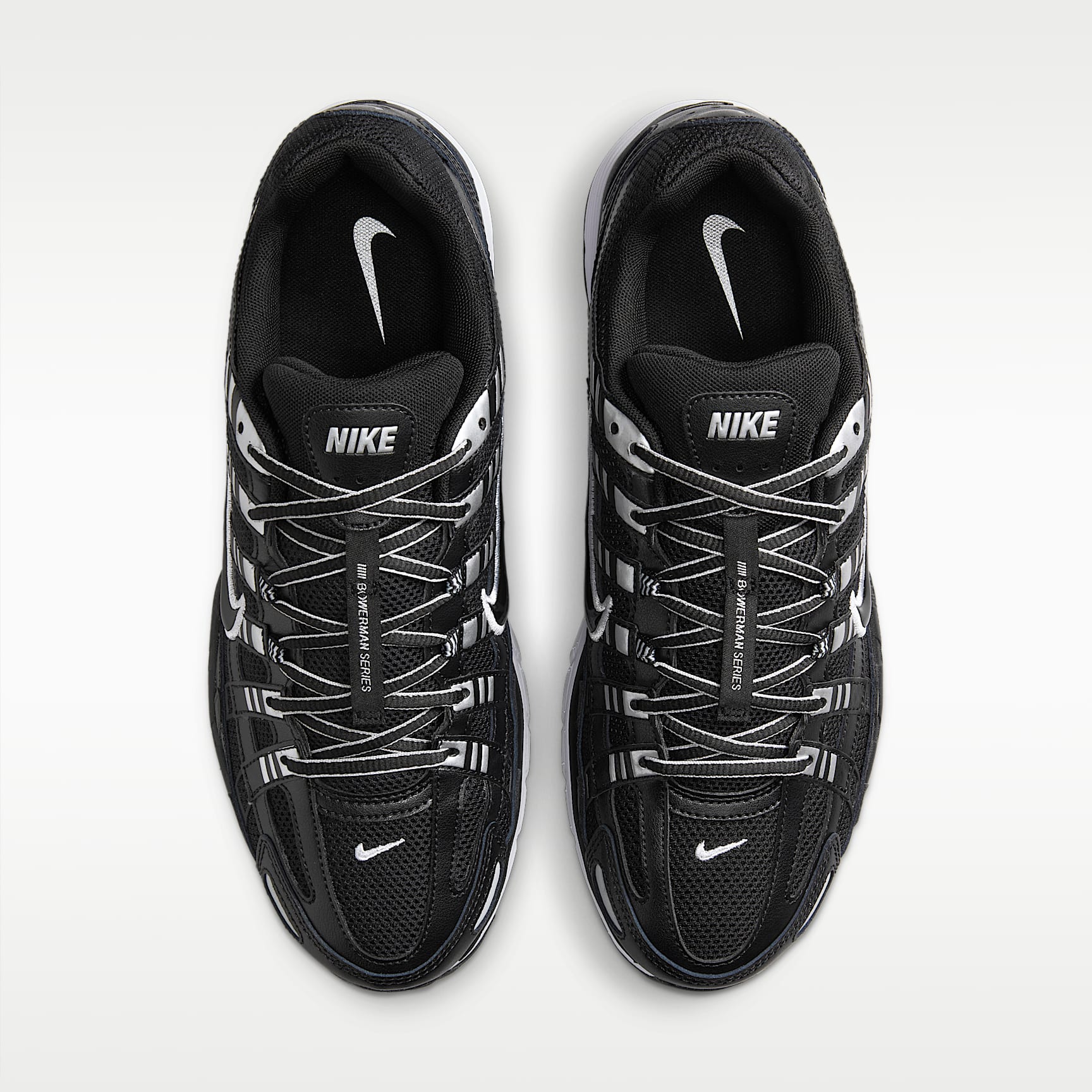 Nike P-6000 Schuh – Schwarz/Weiß/Metallic Silver/Schwarz