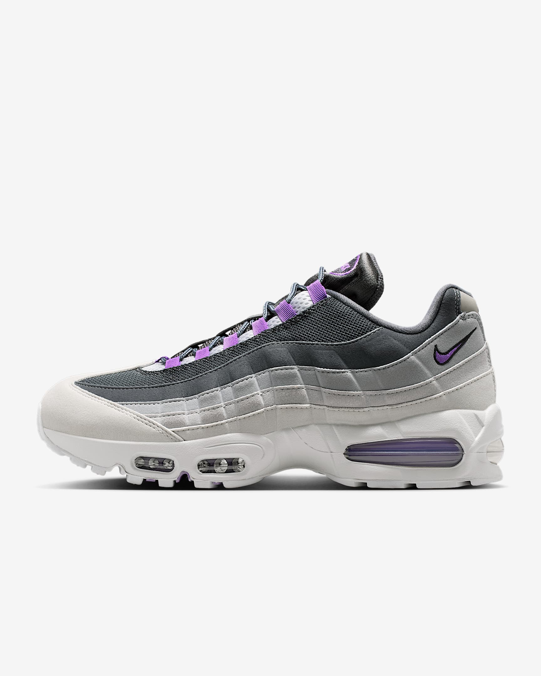 Nike Air Max 95 Big Bubble "OG" Schuh (Herren) – Photon Dust/Dark Grey/Grey Fog/Bright Violet