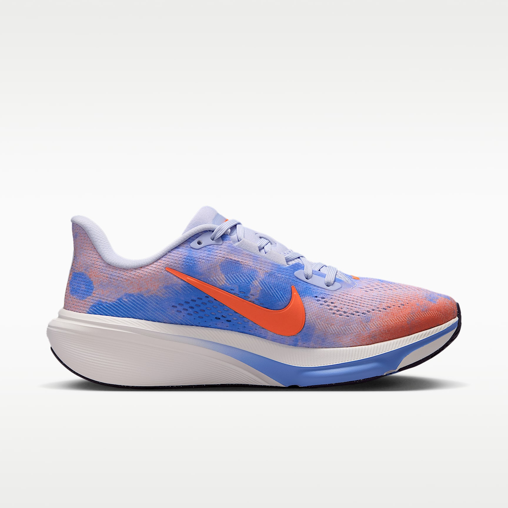 Nike Pegasus 42 Straßenlaufschuh (Damen) – Bleached Lilac/Royal Pulse/Summit White/Hyper Crimson