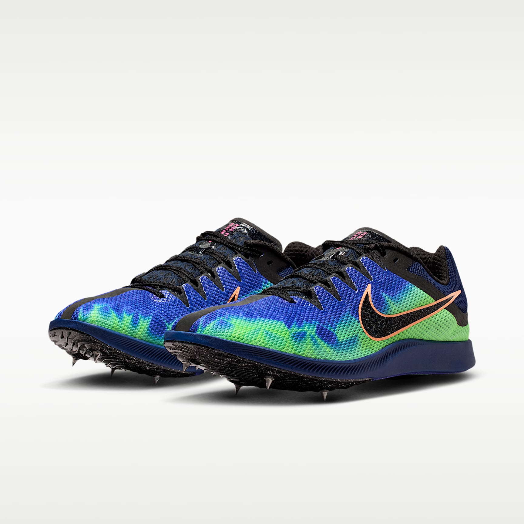 Nike Zoom Rival Distance Glam Leichtathletik-Langstrecken-Spikes – Dark Obsidian/Indigo Burst/Grün/Schwarz