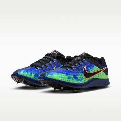 Nike Zoom Rival Distance Glam Leichtathletik-Langstrecken-Spikes – Dark Obsidian/Indigo Burst/Grün/Schwarz