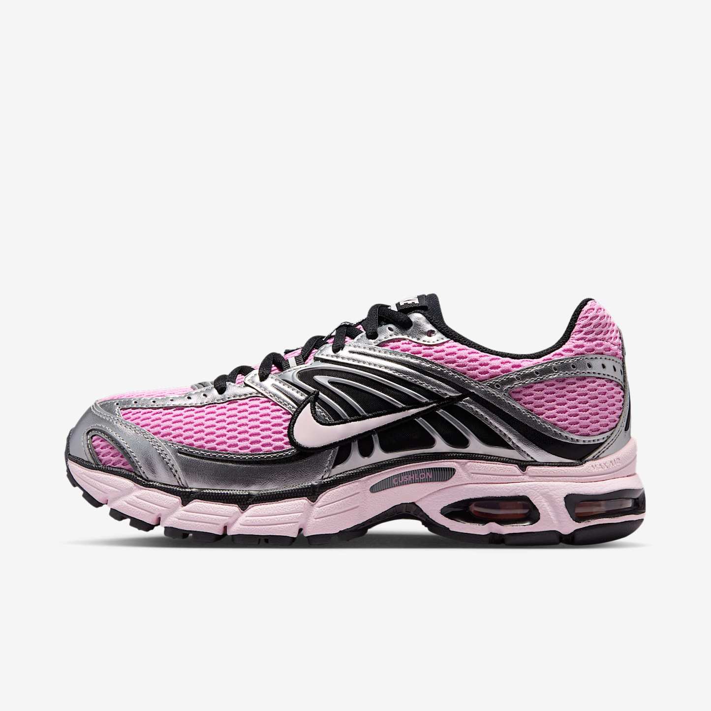 Nike Air Max Moto 2K Schuh mit reflektierenden Akzenten (Damen) – Pink Rise/Metallic Silver/Schwarz/Pearl Pink