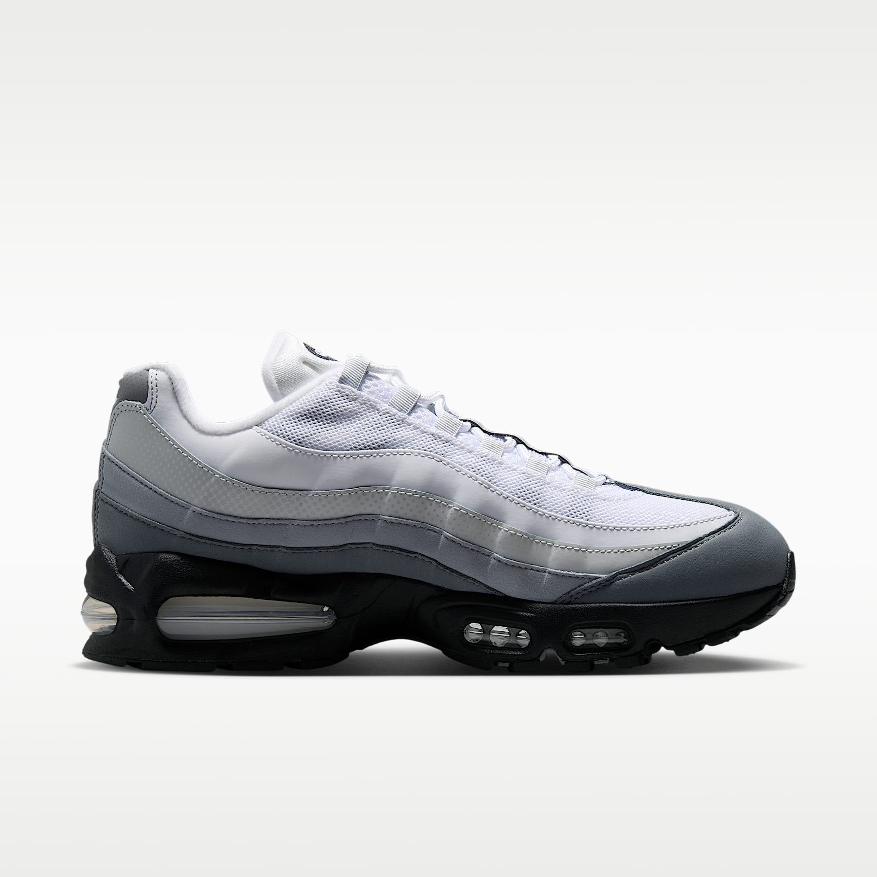 Nike Air Max 95 Big Bubble Schuh (Herren) – Schwarz/Pure Platinum/Wolf Grey/Weiß