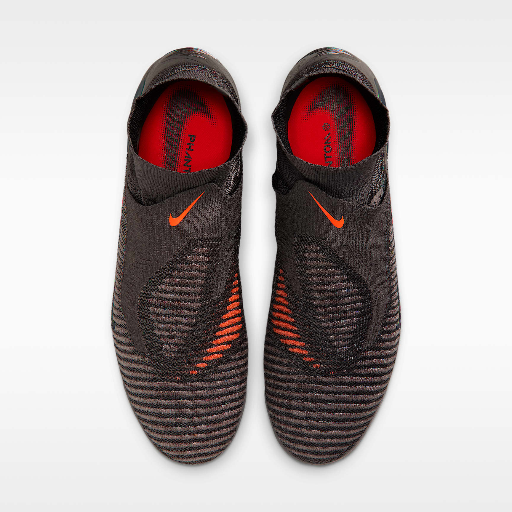 Nike Phantom 6 High Elite LV8 Fußballschuh für normalen Rasen – Medium Ash/Schwarz/Gold Amber