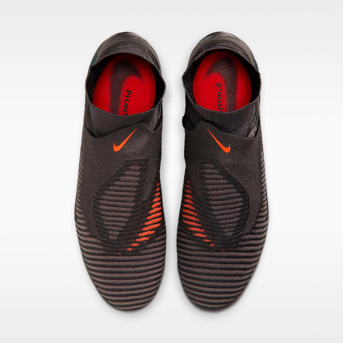 Nike Phantom 6 High Elite LV8 Fußballschuh für normalen Rasen – Medium Ash/Schwarz/Gold Amber