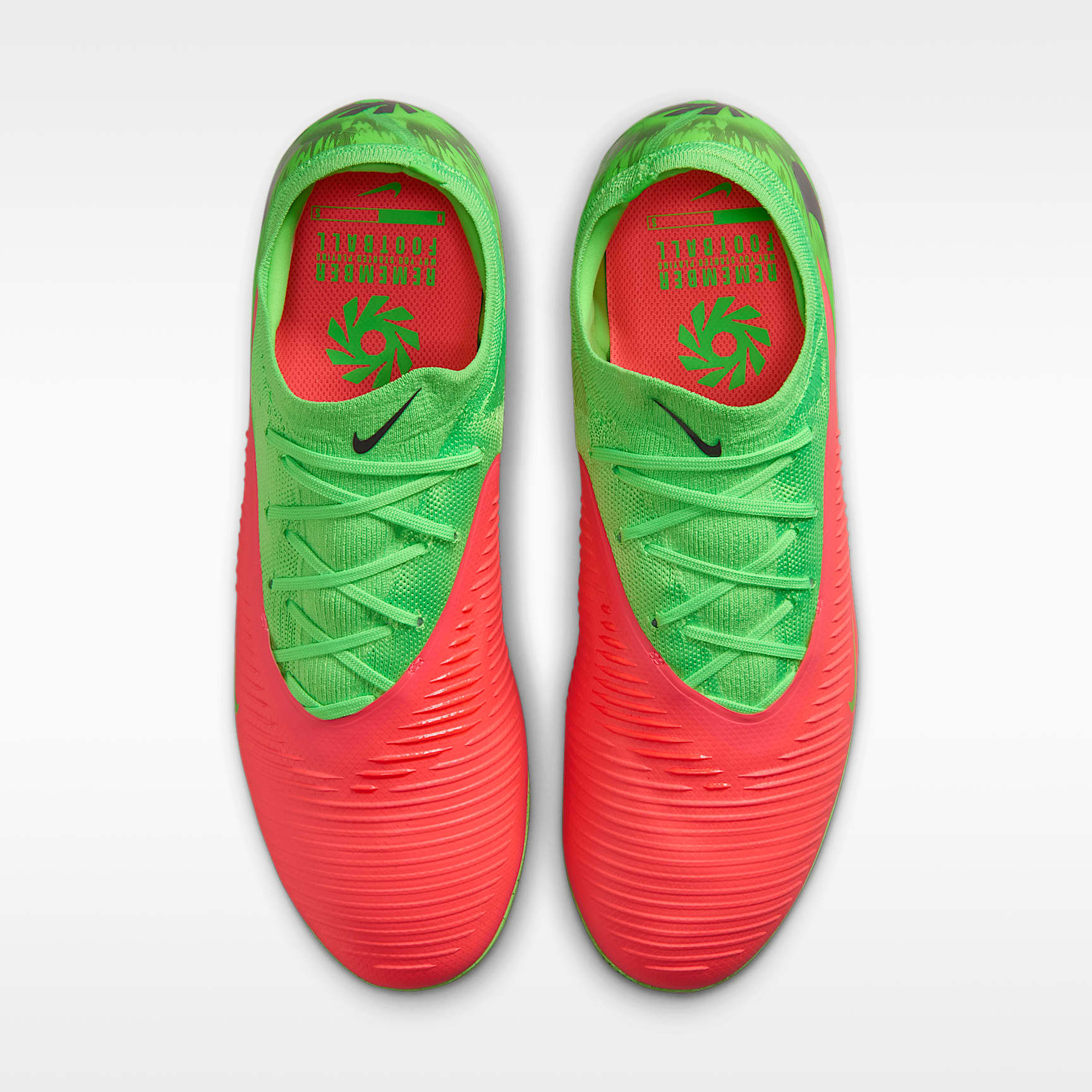 Nike Phantom 6 Low Pro "Erling Haaland" Fußballschuh für Turf – Hot Punch/Green Strike/Schwarz