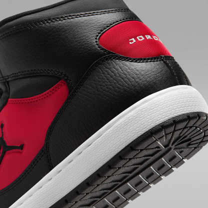 Jordan Court Connect Mid Herrenschuhe – Schwarz/Gym Red/Weiß/Schwarz