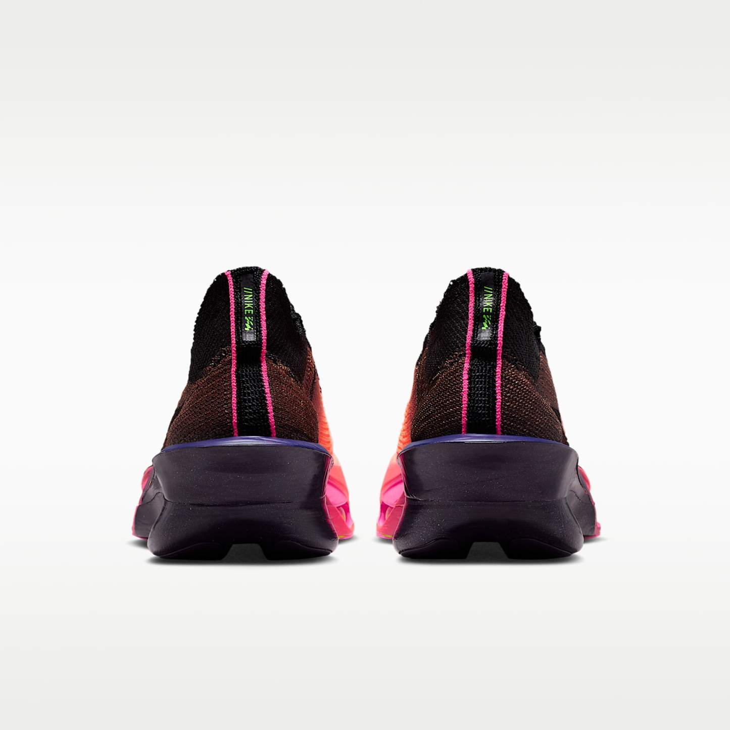 Nike Alphafly 3 Glam Laufschuhe für Straßenwettkämpfe (Herren) – Orange Pulse/Purple Dynasty/Electric Green/Schwarz