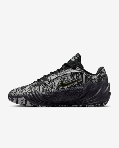 Giannis Freak 8 "Etched in Stone" Basketballschuh – Schwarz/Light Smoke Grey/Volt