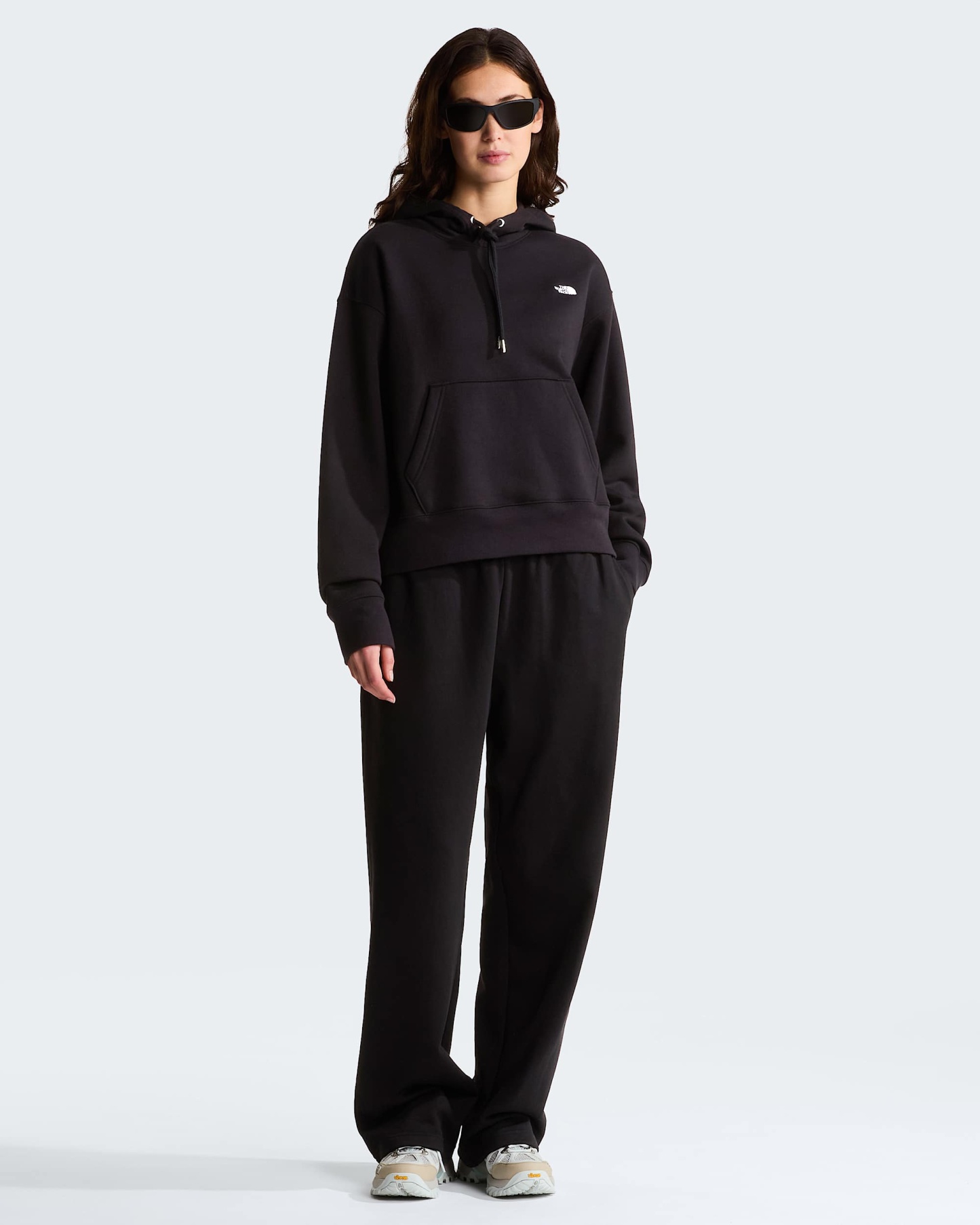 TNF™ Essential Simple Dome Boxy Oversized Hoodie Damen – TNF Black