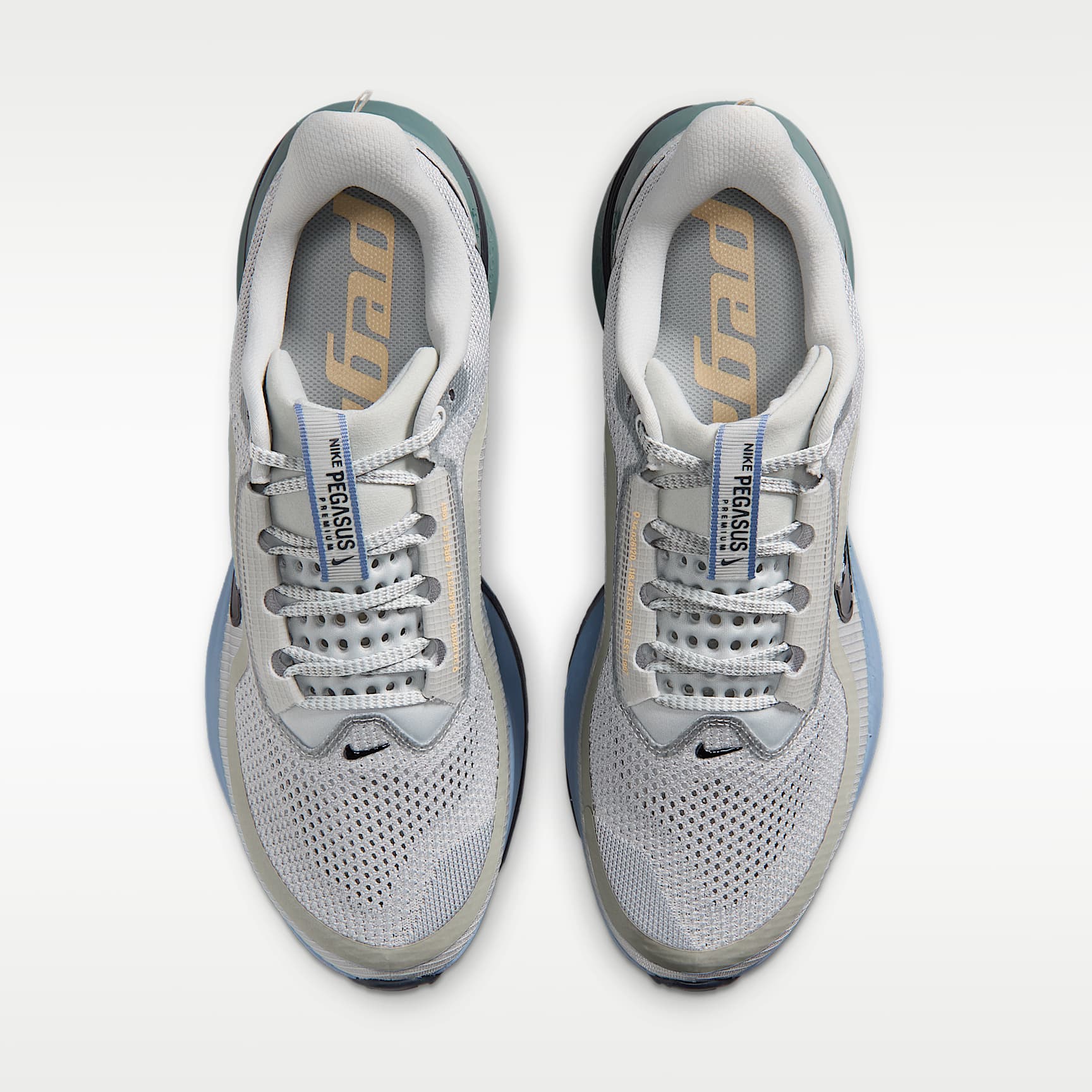 Nike Pegasus Premium Straßenlaufschuh (Herren) – Grey Mist/Mineral Slate/Work Blue/Dark Obsidian