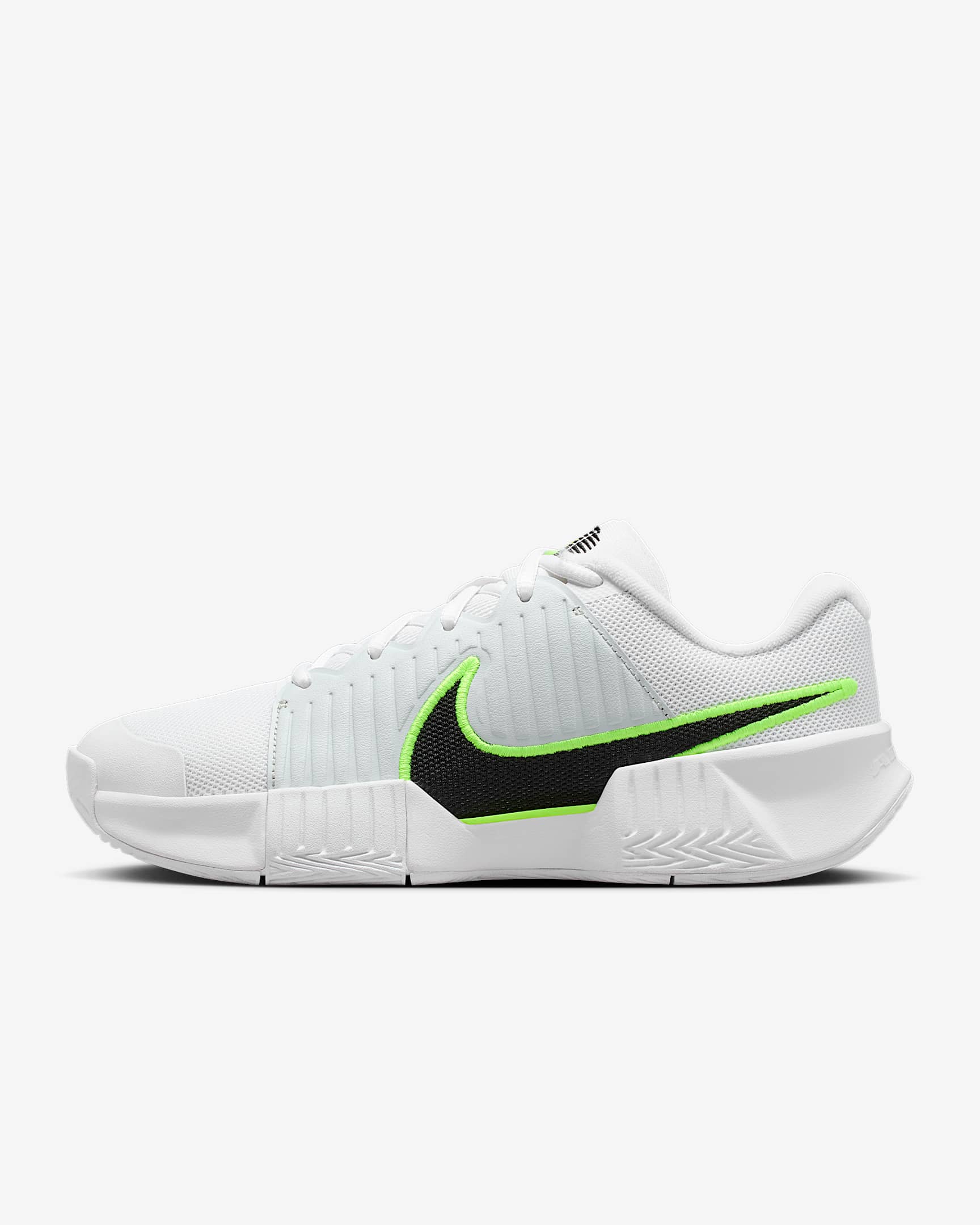 Nike Zoom GP Challenge Pro Tennisschuh für Hartplätze (Damen) – Weiß/Pure Platinum/Volt/Schwarz