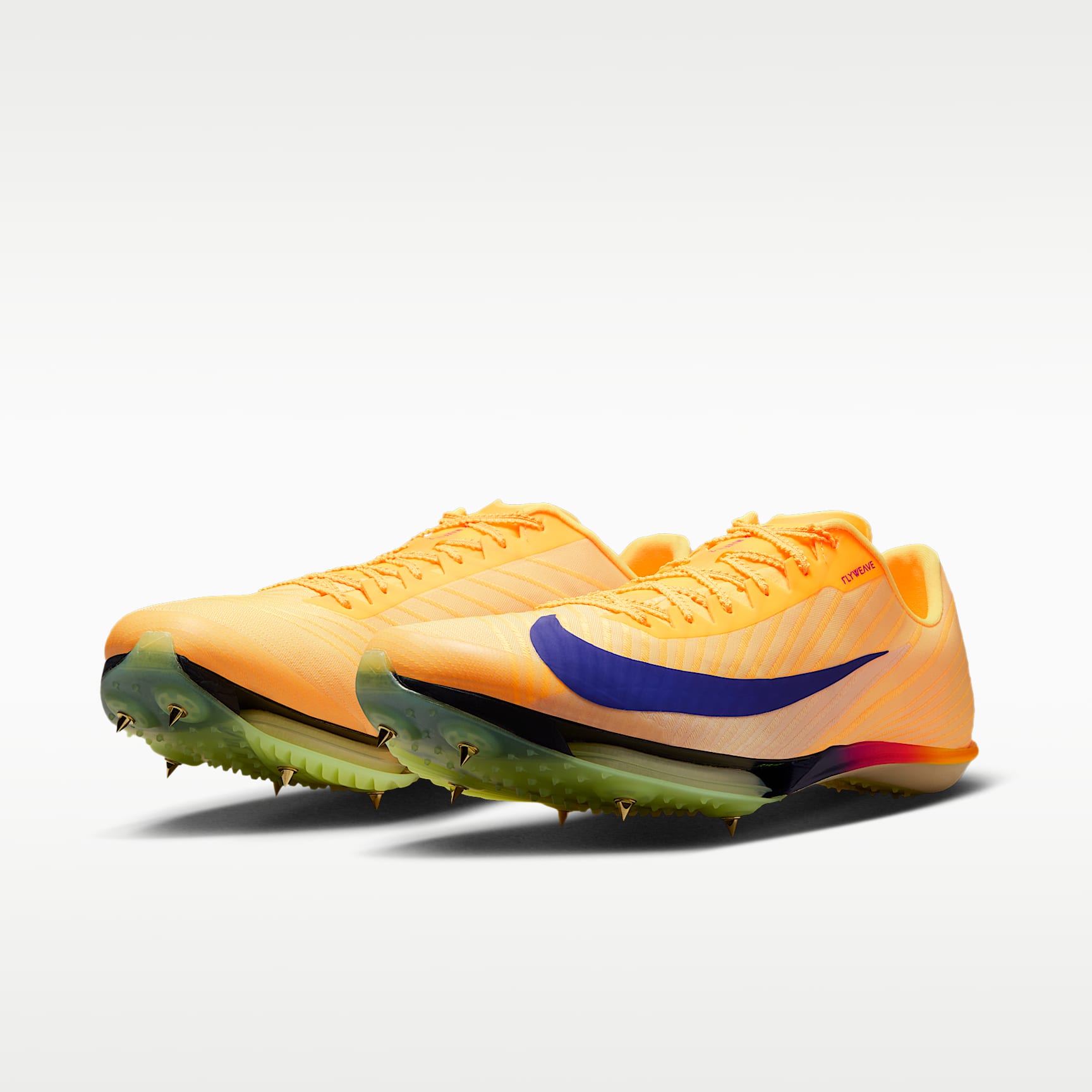 Nike Maxfly 2 Leichtathletik-Sprint-Spikes – Citron Pulse/Volt Ice/Vivid Purple/Indigo Burst