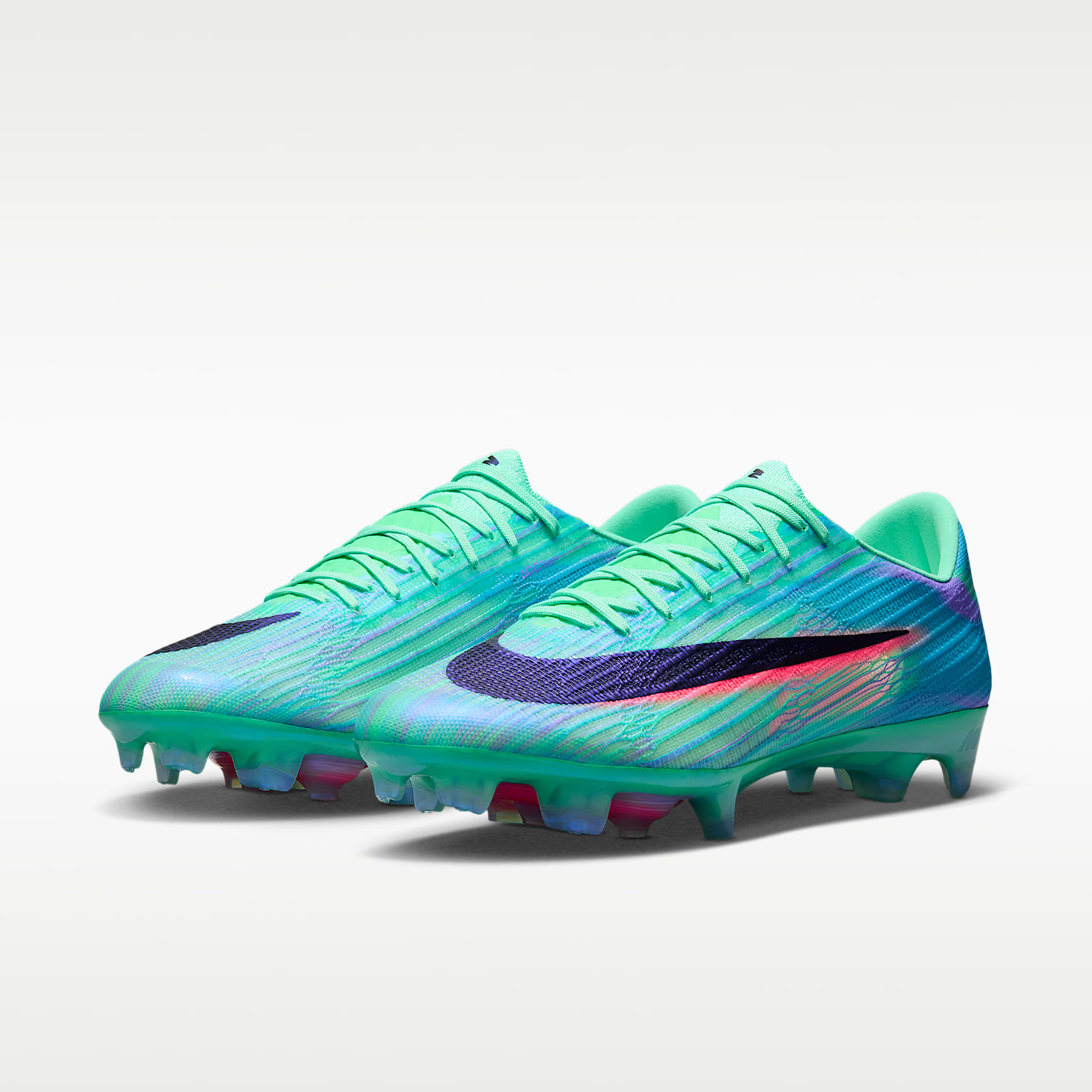 Nike Mercurial Superfly 11 Elite „Sam Kerr“ Low-Top-Fußballschuh für normalen Rasen – Green Glow/Fuchsia Dream/Lagoon Pulse/Schwarz