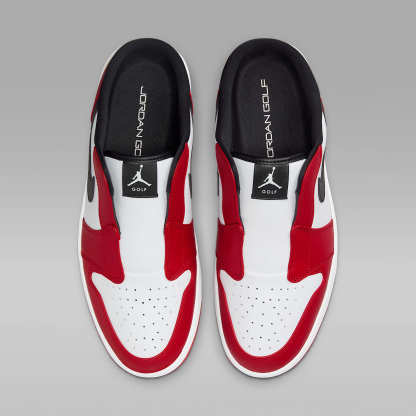 Air Jordan Mule Golfschuh – Weiß/Varsity Red/Schwarz