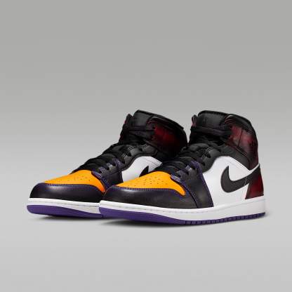 Air Jordan 1 Mid SE Schuh (Herren) – True Red/Weiß/Court Purple/Schwarz