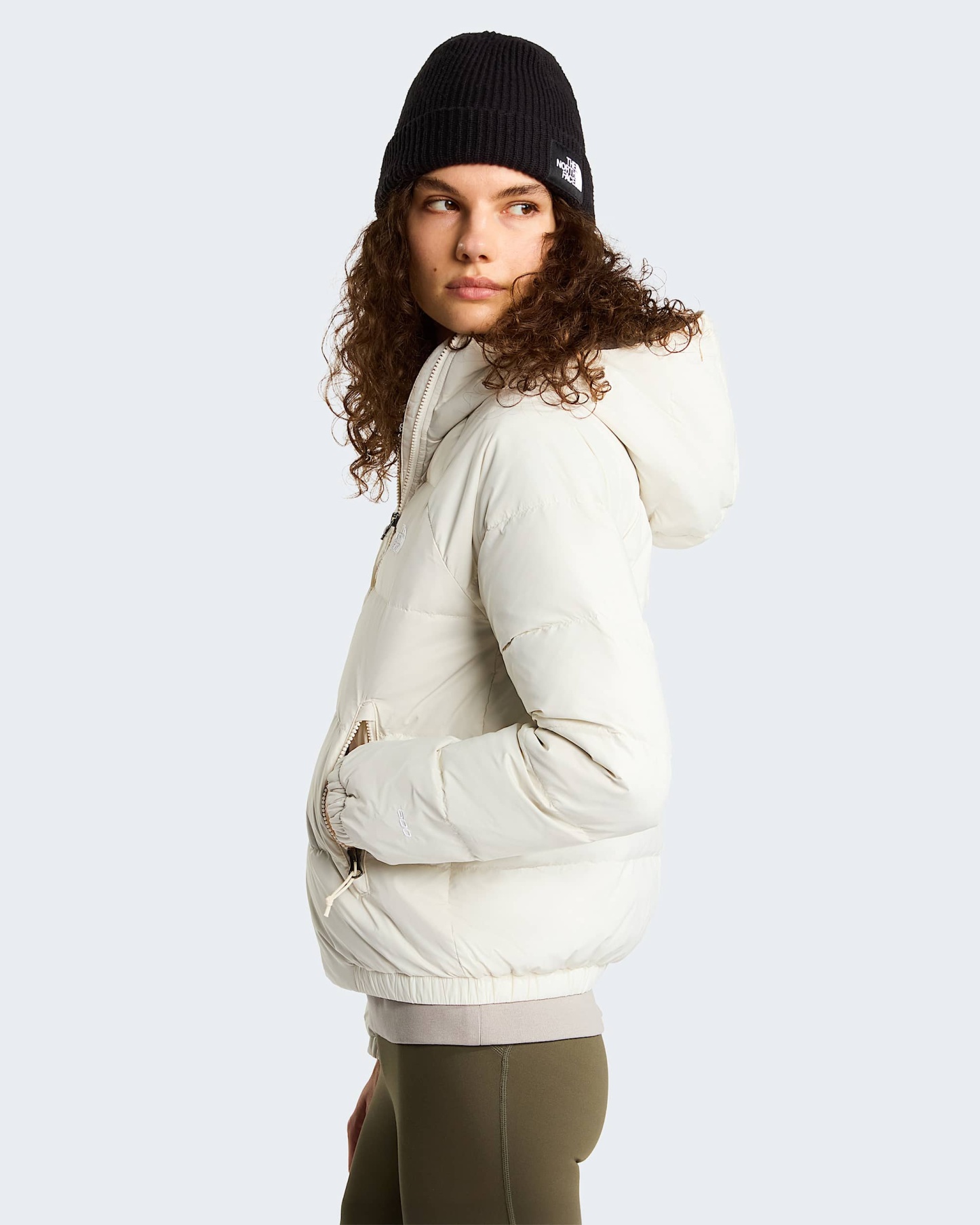 Hydrenalite™ Daunenjacke mit Kapuze Damen – White Dune