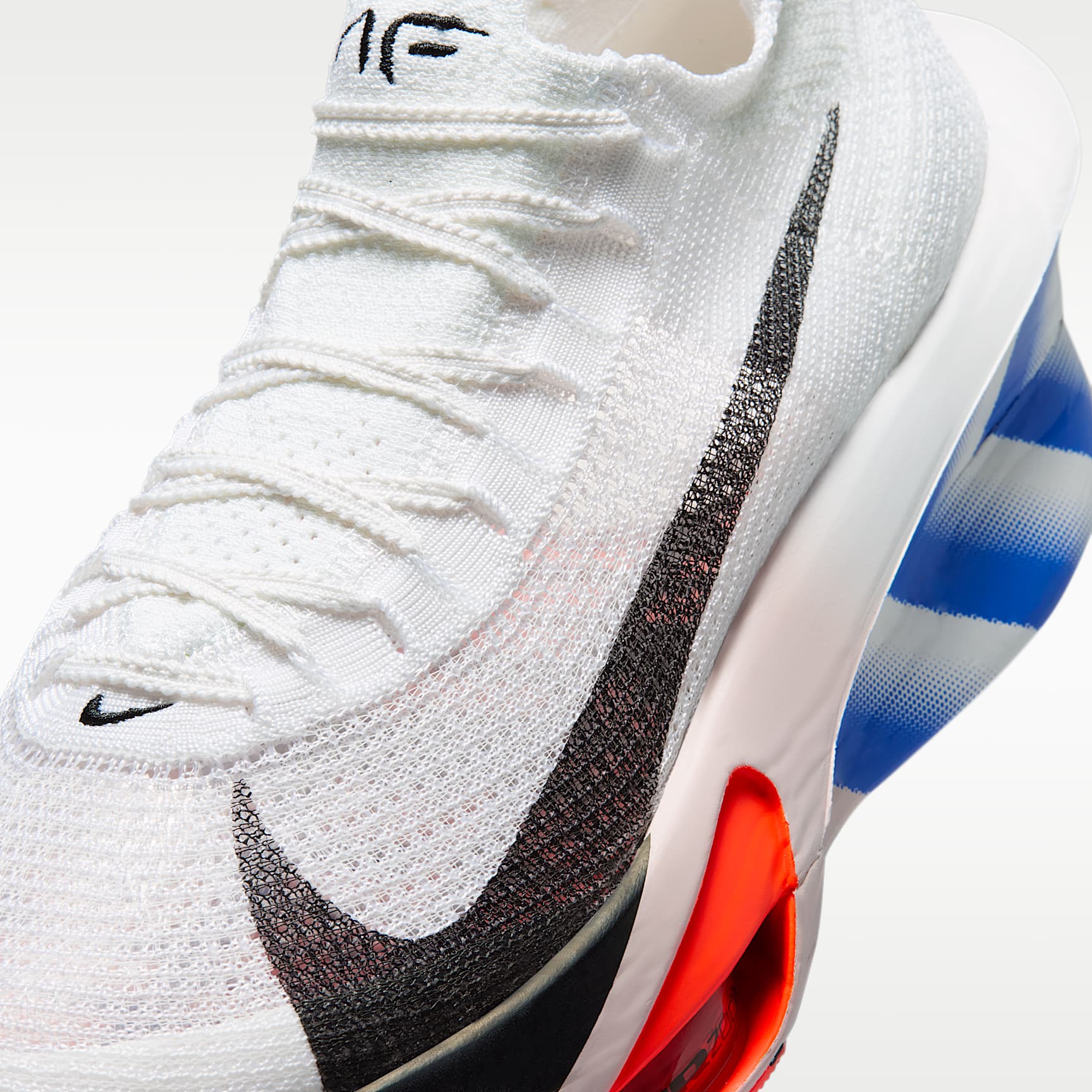 Nike Alphafly 3 Herren-Straßenlaufschuh für Wettkämpfe – Weiß/Platinum Violet/Silt Red/Schwarz