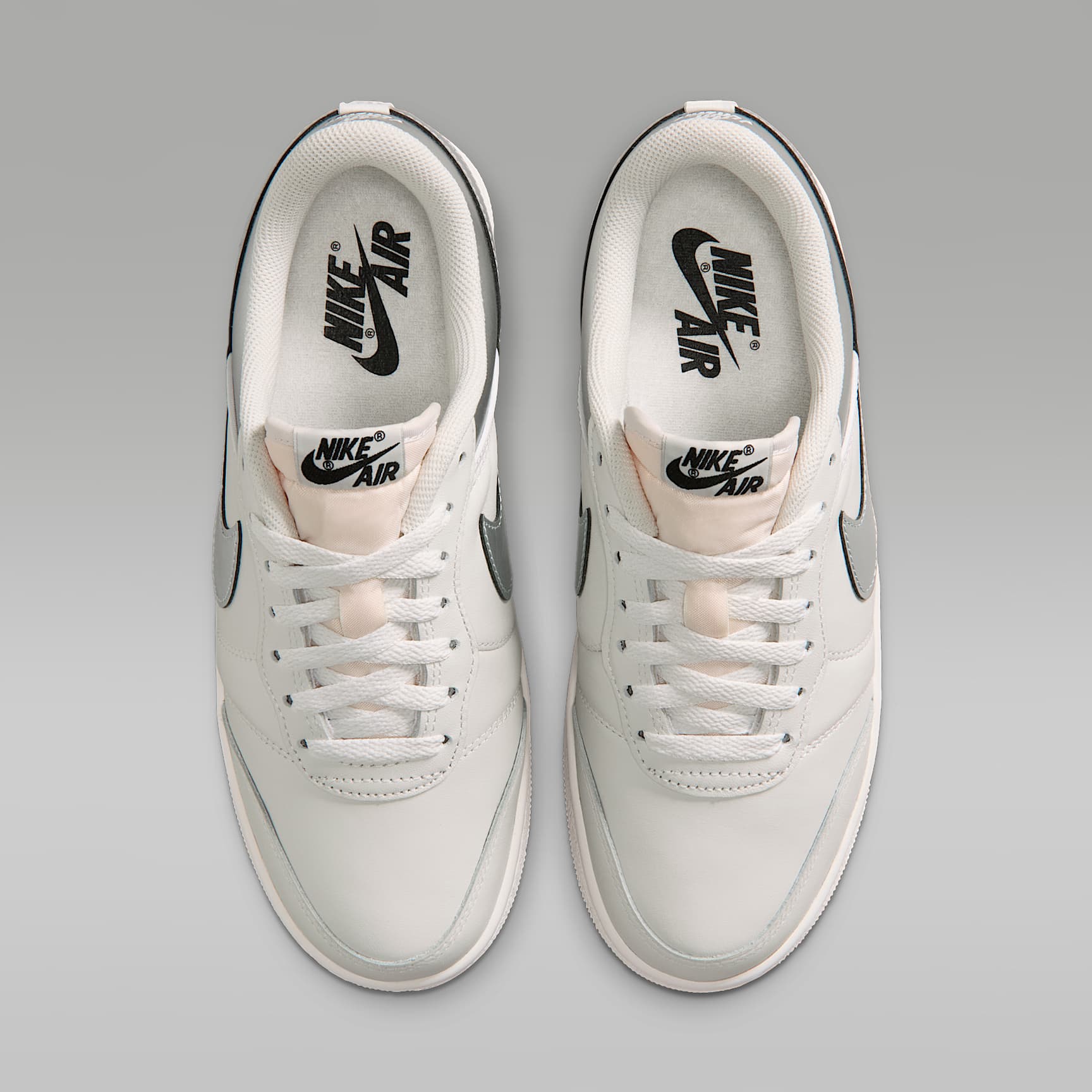 Air Jordan Skyline Low Damenschuh – Swan/Schwarz/Metallic Silver