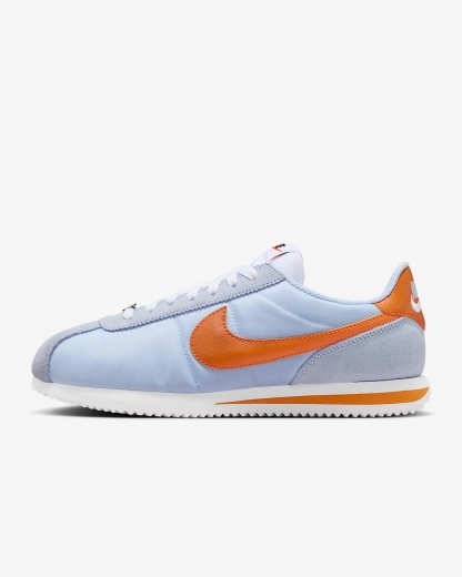 Nike Cortez Textile Schuh (Damen) – Hydrogen Blue/Weiß/Hot Curry