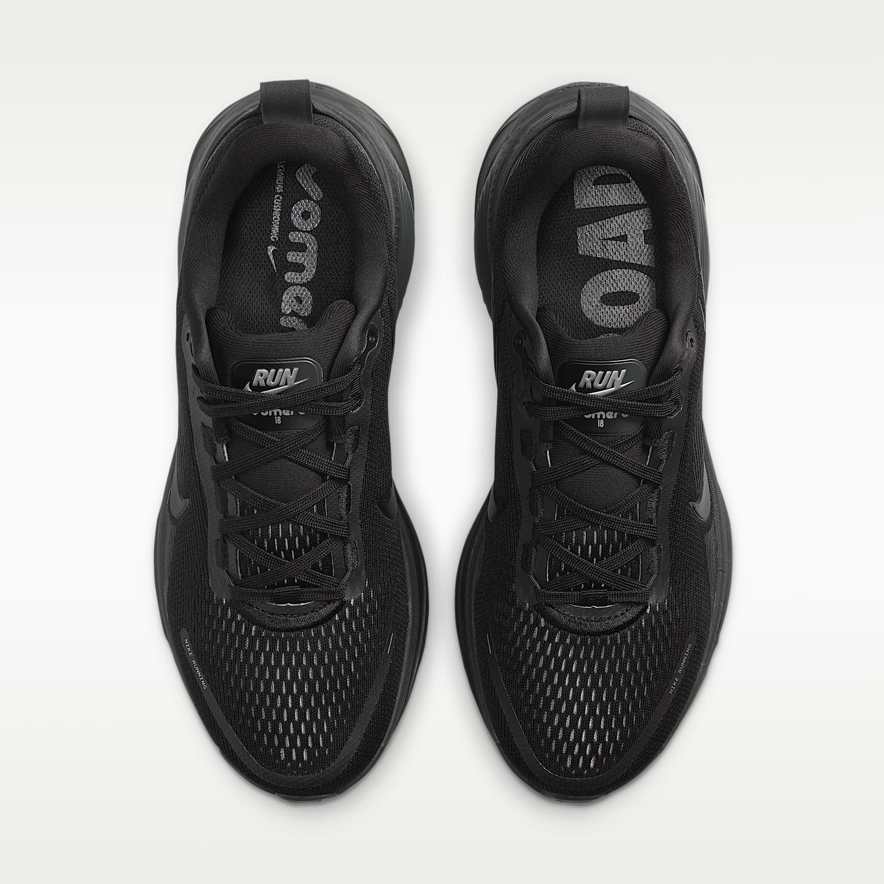 Nike Vomero 18 Straßenlaufschuh (Damen) – Schwarz/Dark Smoke Grey/Light Smoke Grey/Schwarz