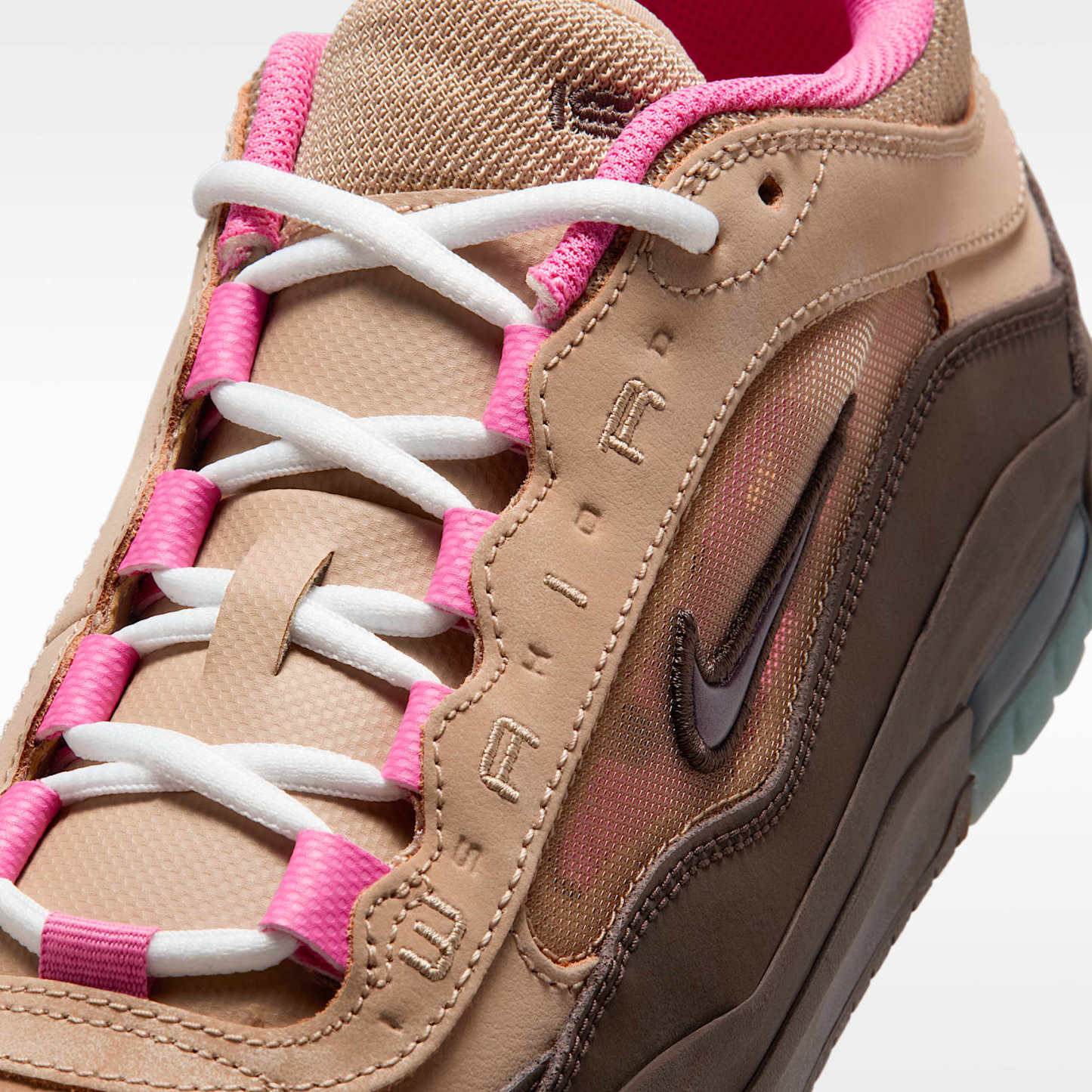 Nike Air Max Ishod Skateboardschuh – Hemp/Pinksicle/University Gold/Baroque Brown