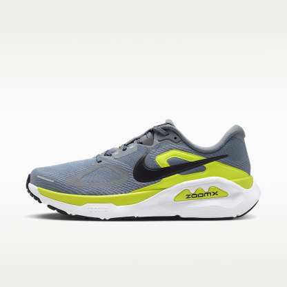 Nike Structure Plus Straßenlaufschuh (Herren) – Cool Grey/Lemon Venom/Weiß/Schwarz
