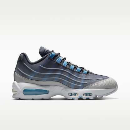 Nike Air Max 95 Big Bubble Tech Schuh (Herren) – Smoke Grey/Weiß/Schwarz/Football Blue