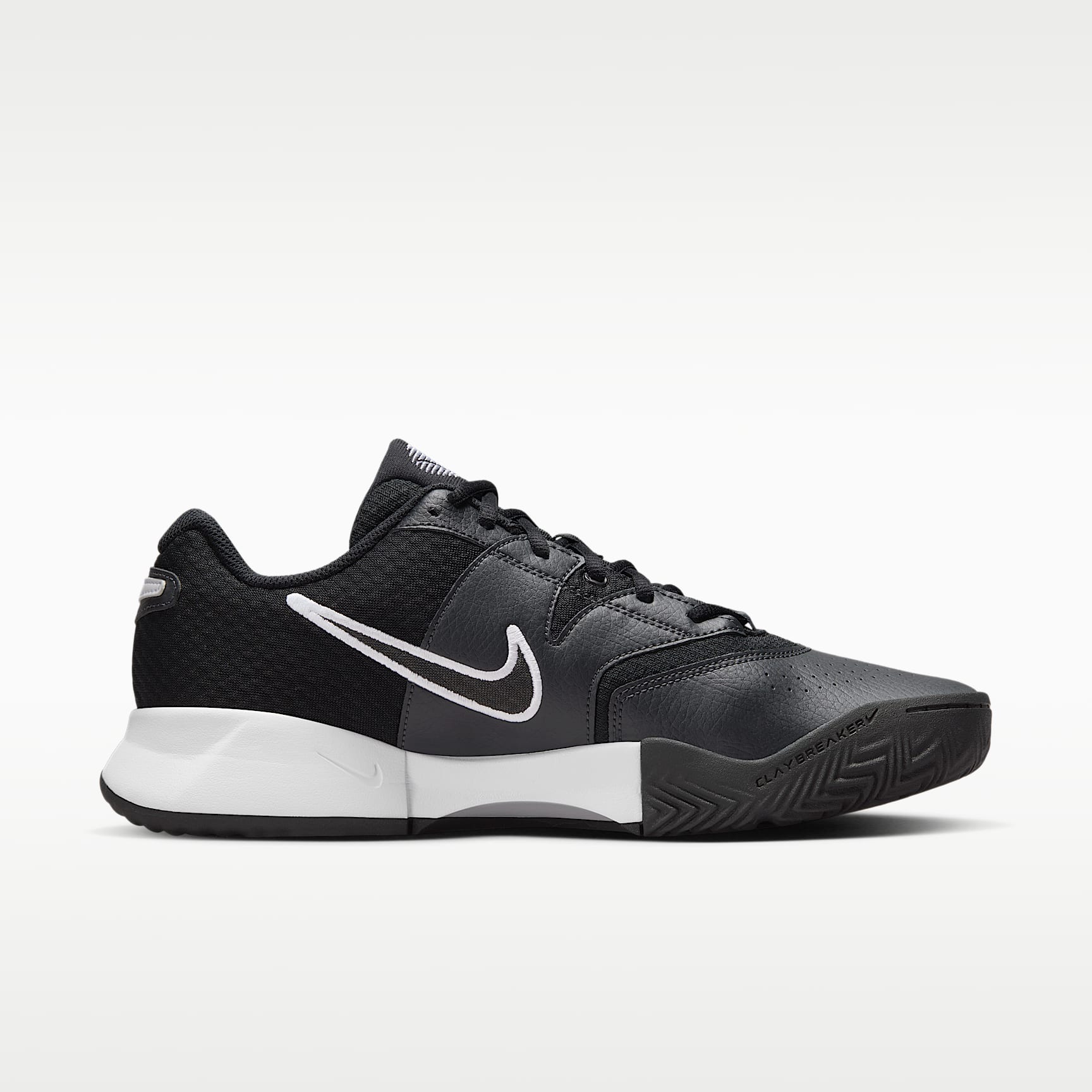 NikeCourt Lite 4 Herren-Tennisschuh für Sandplätze – Schwarz/Anthracite/Weiß