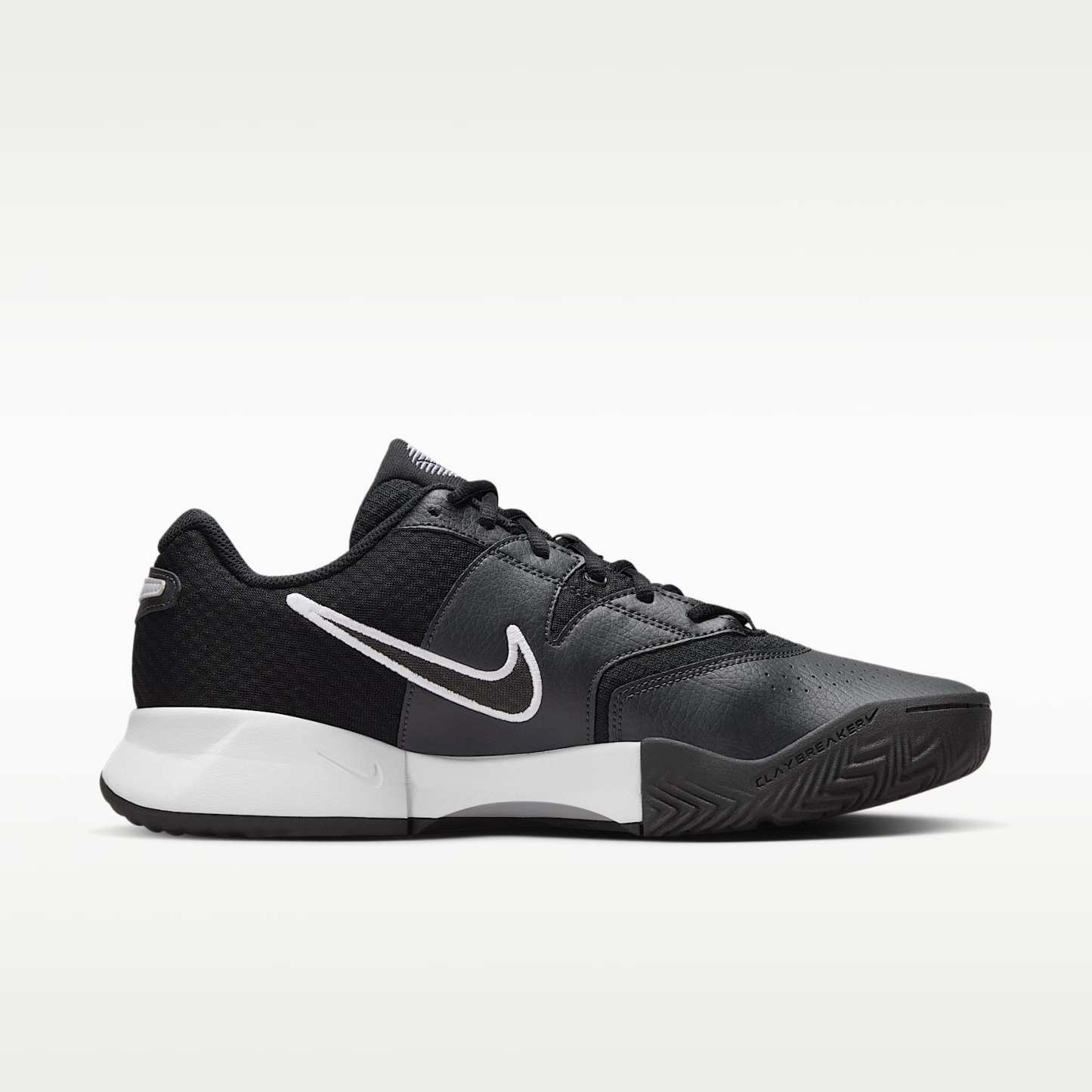 NikeCourt Lite 4 Herren-Tennisschuh für Sandplätze – Schwarz/Anthracite/Weiß